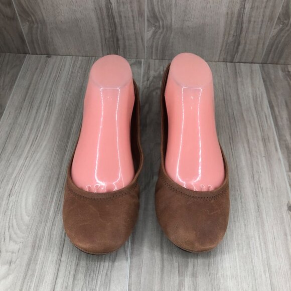 Lucky Brand Flats Womens 8.5M Emmie Brown Leather Slip On Shoes - Picture 6 of 11